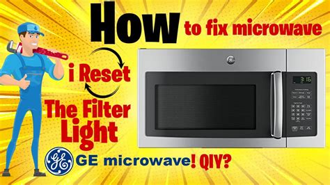 You need to clean or replace it, then <strong>reset</strong> the <strong>light</strong>. . Ge microwave reset filter light on